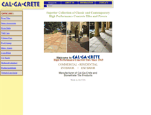 Tablet Screenshot of calgacrete.com